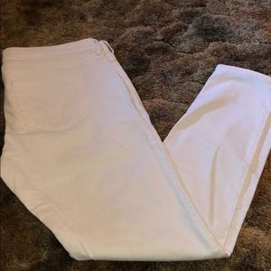 Hollister white skinny jeans